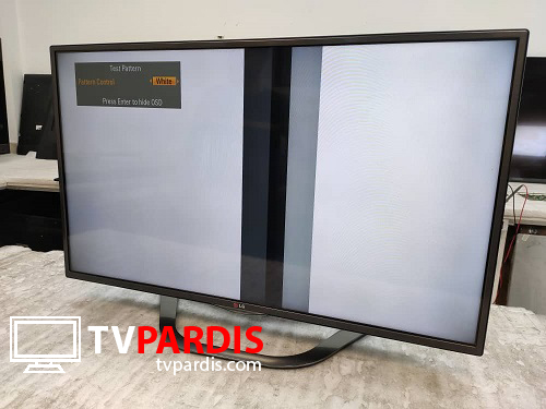 نوار پهن عمودی در تصویر (آبخوردگی تلویزیون)