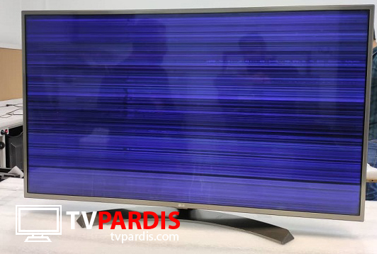 خطوط افقی و تغییر رنگ تلویزیون