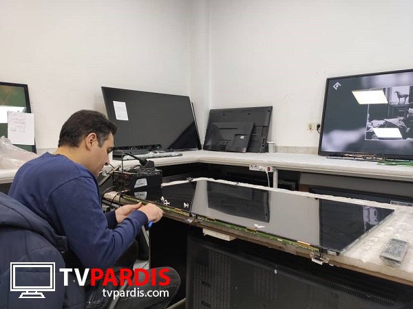 نوار عمودی منظم در تصویر تلویزیون 55lm86000