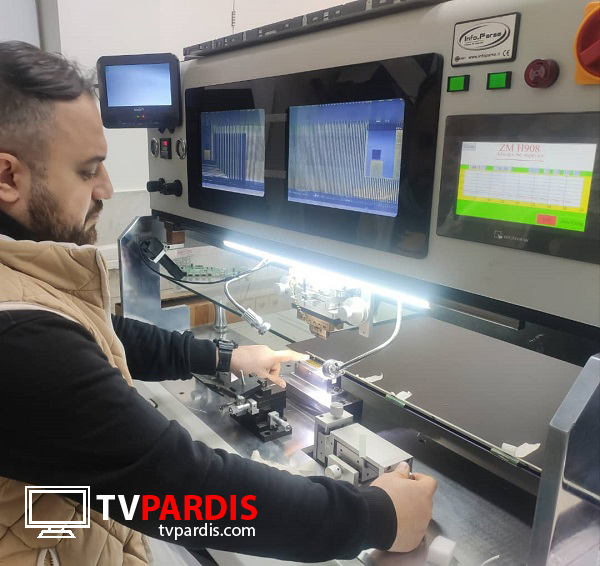 نوار عمودی منظم در تصویر تلویزیون 55lm86000